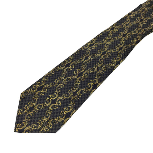 ジャンニヴェルサーチ GIANNI VERSACE イタリア製 総柄シルクネクタイ メンズ